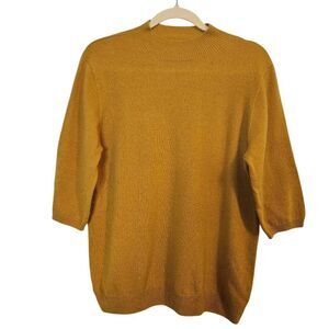 Liny Xin merino wool sweater, golden yellow. L. #818